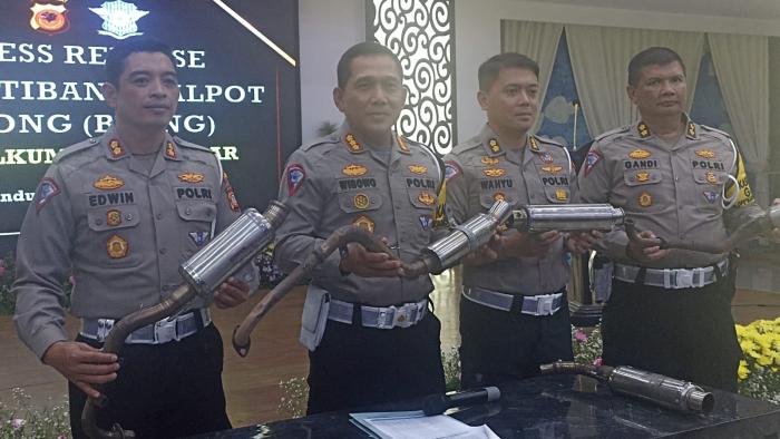 Jelang Kampanye Terbuka, Polisi Masifikan Penindakan Knalpot Brong Hingga 18 Januari Mendatang