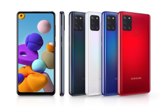 Inti Harga Hp Rp1 Jutaan Samsung Galaxy A21, Dengan Layar AMOLED Dengan chipset Mediatek Helio P35