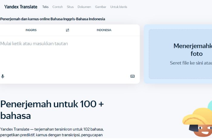 Berkenalan dengan Teknologi Serupa Google Translate, Namanya Yandex Translate, Tak Kalah Canggih!