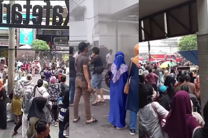 Pengunjung Berhamburan, Bangunan Pasar Baru di Kota Bandung Tiba-Tiba Mengeluarkan Asap, Apa Penyebabnya?