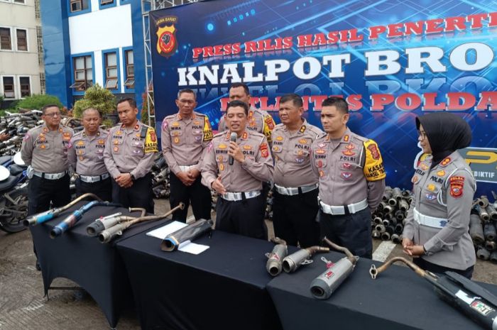 Polda Jabar Imbau Masyarakat Tak Gunakan Knalpot Brong saat Konvoi Masa Kampanye Pemilu 2024