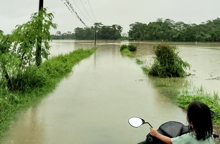 Banjir Rendam Tiga Desa di Ciemas Sukabumi, Lalu Lintas Sempat Lumpuh