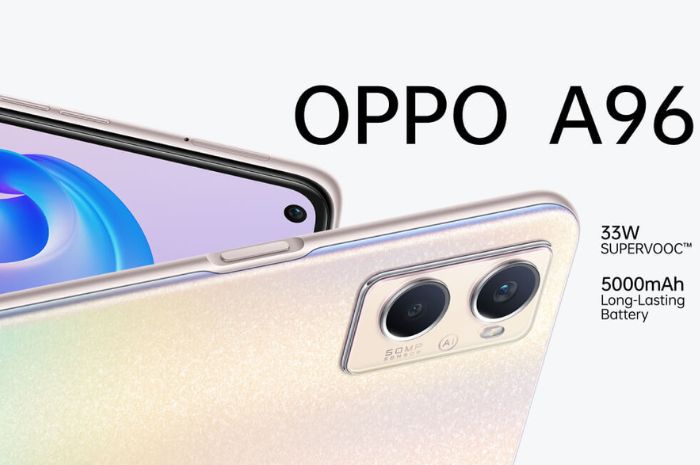 Spesifikasi Hp OPPO A96 yang Menawarkan Baterai Berkapasitas 5000 mAh, Tertarik Beli?