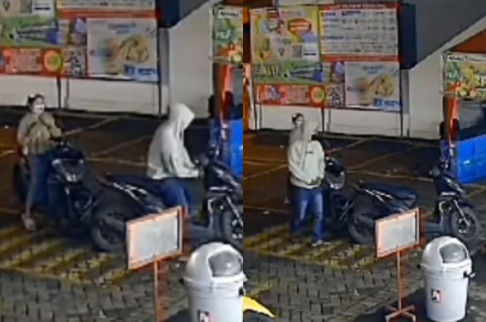 Sejoli di Pasuruan Gagal Curi Motor karena Ketahuan Karyawan Minimarket, Netizen: Pasangan Sehidup Semaling