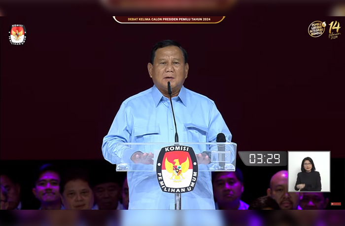 Debat Terakhir Capres Pemilu 2024, Prabowo Subianto Sebut Indonesia Kurang 140.000 Dokter