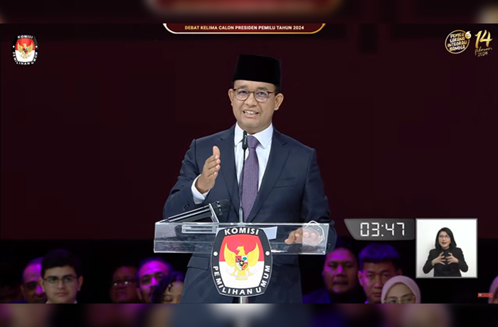 Debat Terakhir Capres Pemilu 2024, Anies Baswedan Sindir Soal Bansos