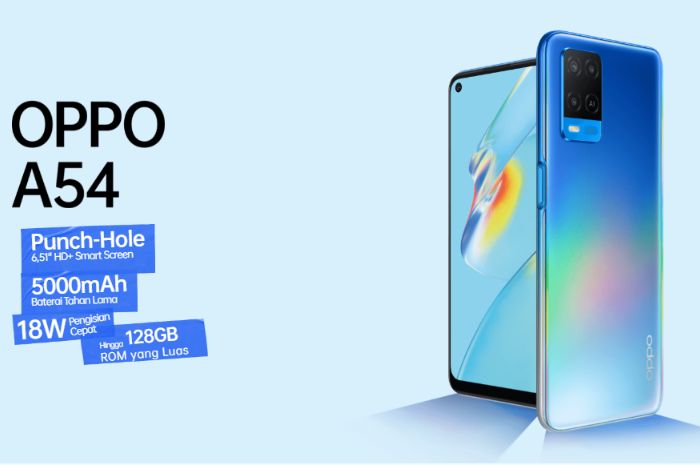  Hadirkan Baterai Jumbo Hingga 5000 mAh, Kini Hp OPPO A54 Harga Turun Drastis, Jadi Berapa?