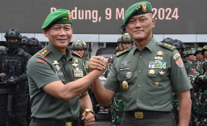 Sertijab Pangdam III Siliwangi, Mayjen TNI Mohammad Fadjar Gantikan Mayjen TNI Erwin Djatniko