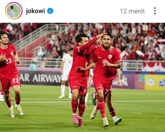 Timnas Indonesia Kalahkan Yordania 4-1, Presiden Jokowi: Semoga Bisa Melaju Lebih Tinggi Lagi