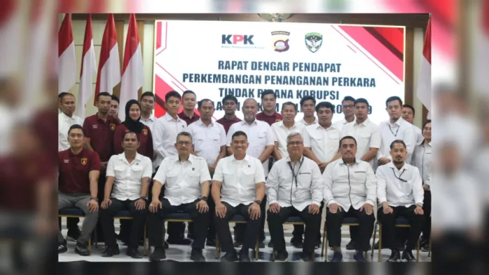 Dukung Penanganan Perkara Tindak Pidana Korupsi, KPK dan Kortas Tipidkor Polri Kunjungi dan Gelar RDP di Polda Gorontalo